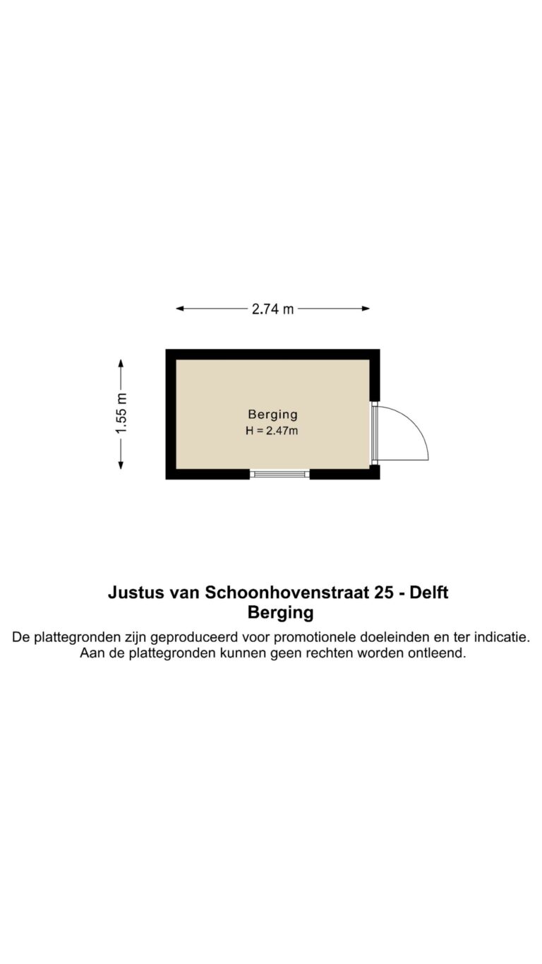 Foto van de woning aan de Justus van Schoonhovenstraat 25