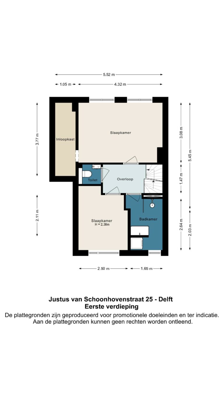 Foto van de woning aan de Justus van Schoonhovenstraat 25