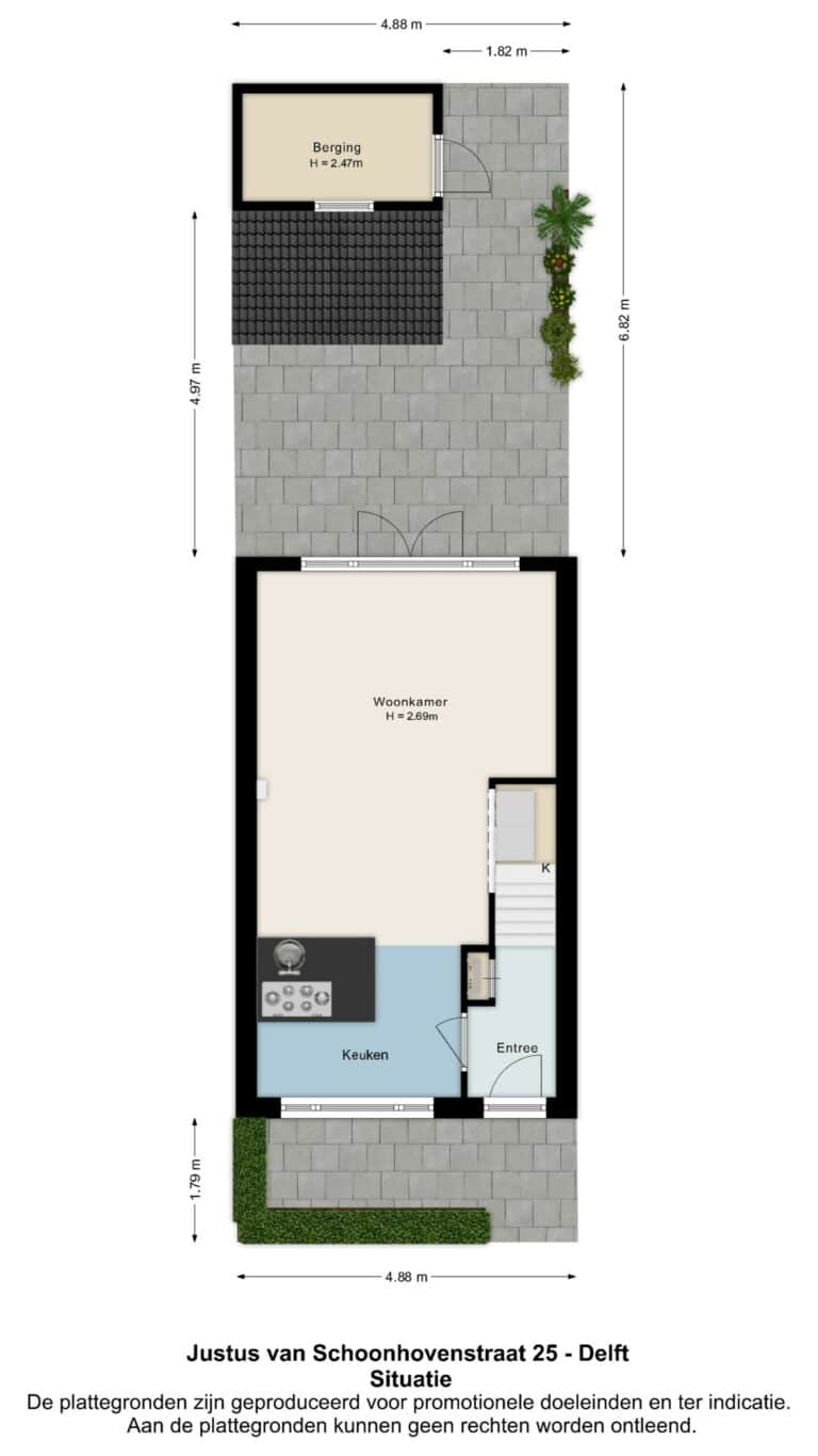 Foto van de woning aan de Justus van Schoonhovenstraat 25