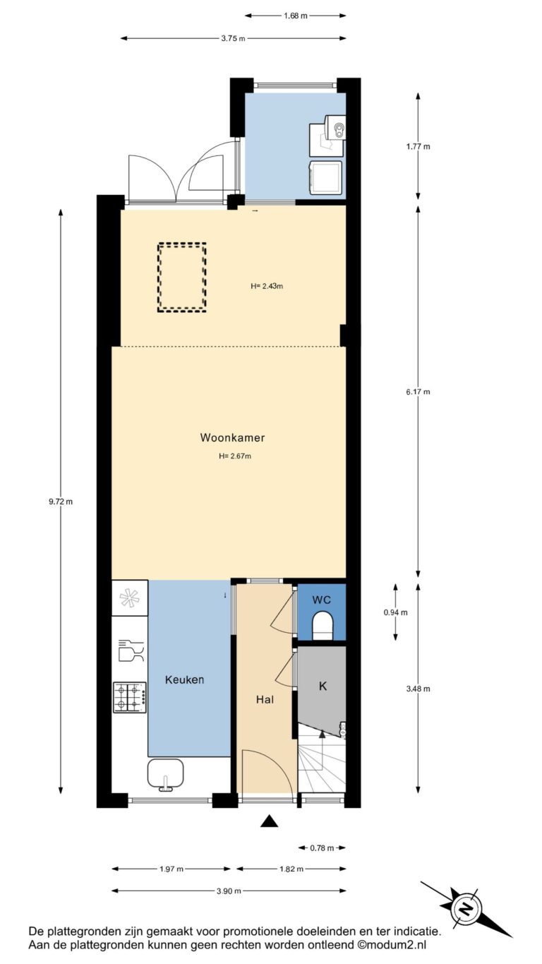 Foto van de woning aan de Van Saenredamstraat 31