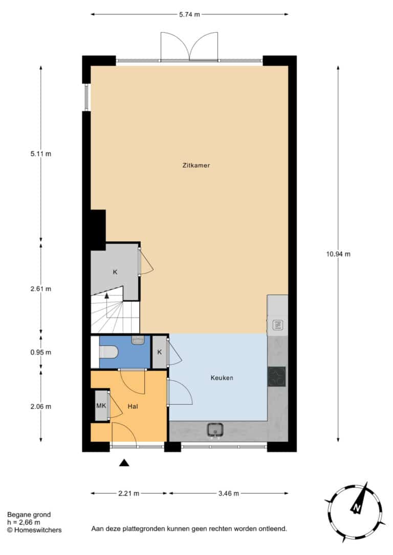 Foto van de woning aan de Graaf Floriskade 68