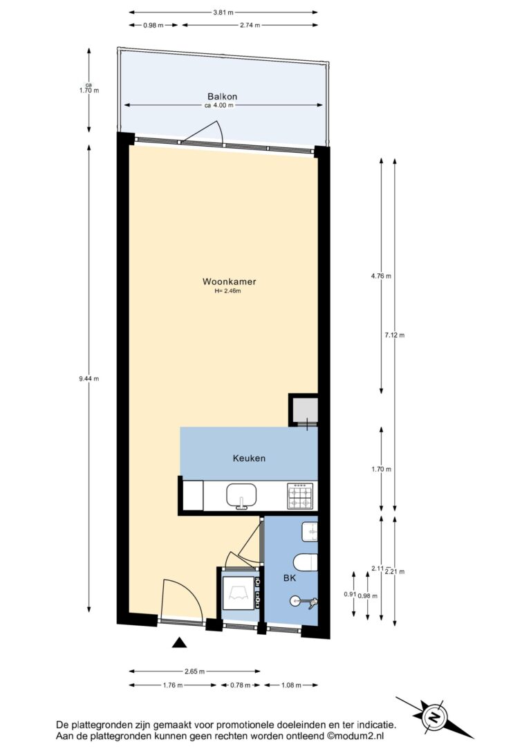 Foto van de woning aan de Westvest 119