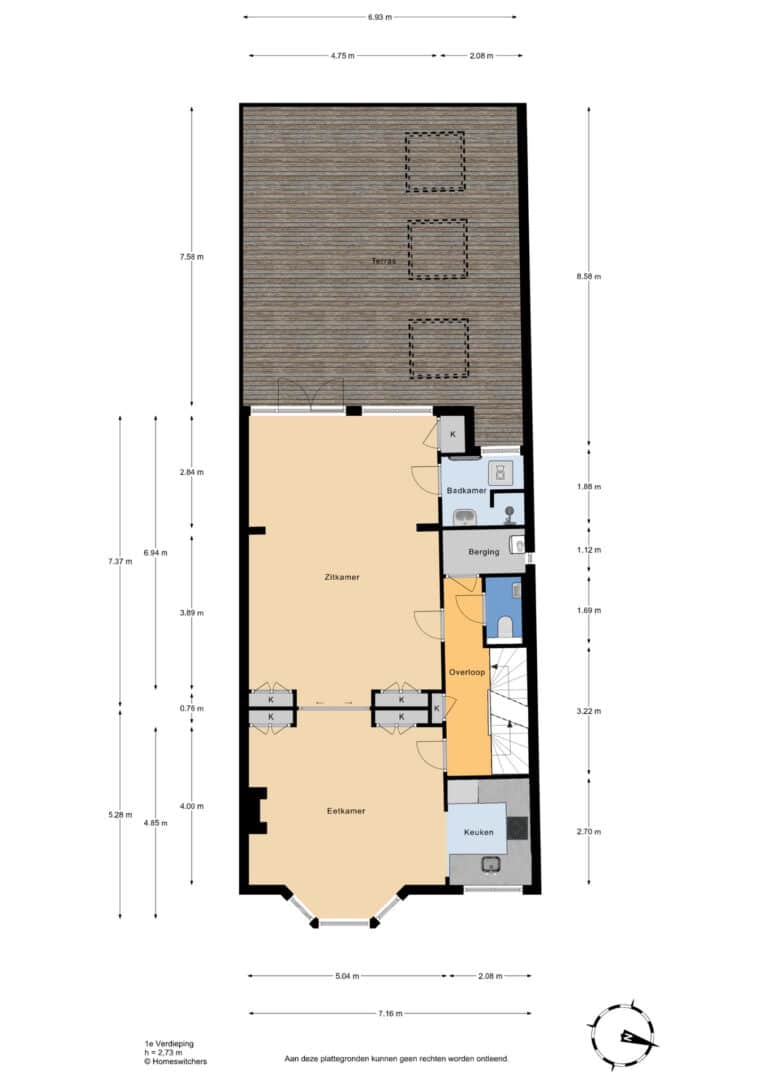 Foto van de woning aan de Coenderstraat 1A