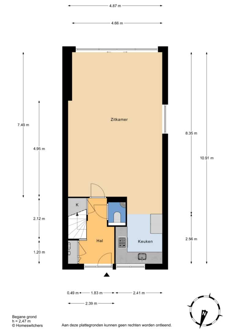 Foto van de woning aan de Molenaarstraat 1