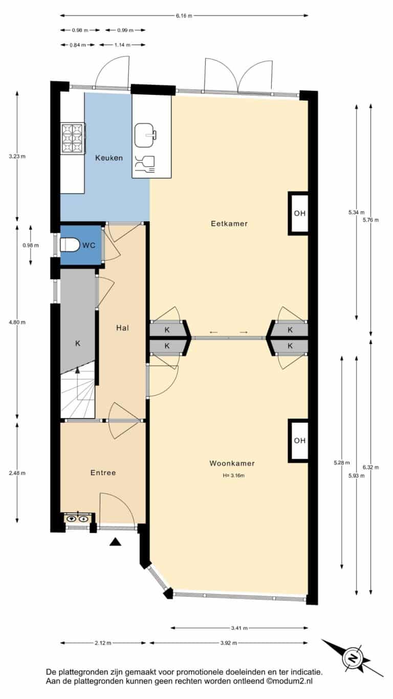 Foto van de woning aan de Maerten Trompstraat 18